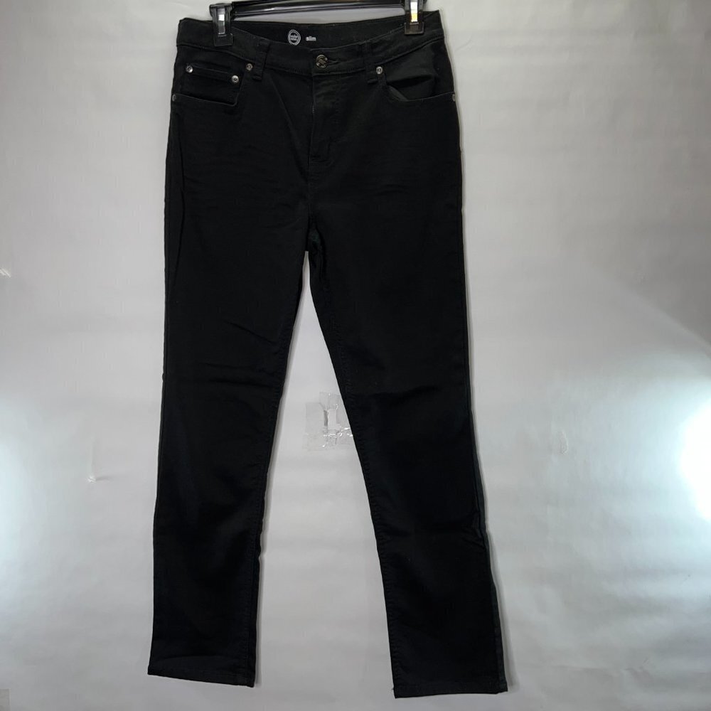 Boy's Black Denim Skinny Slim Pants Size 16